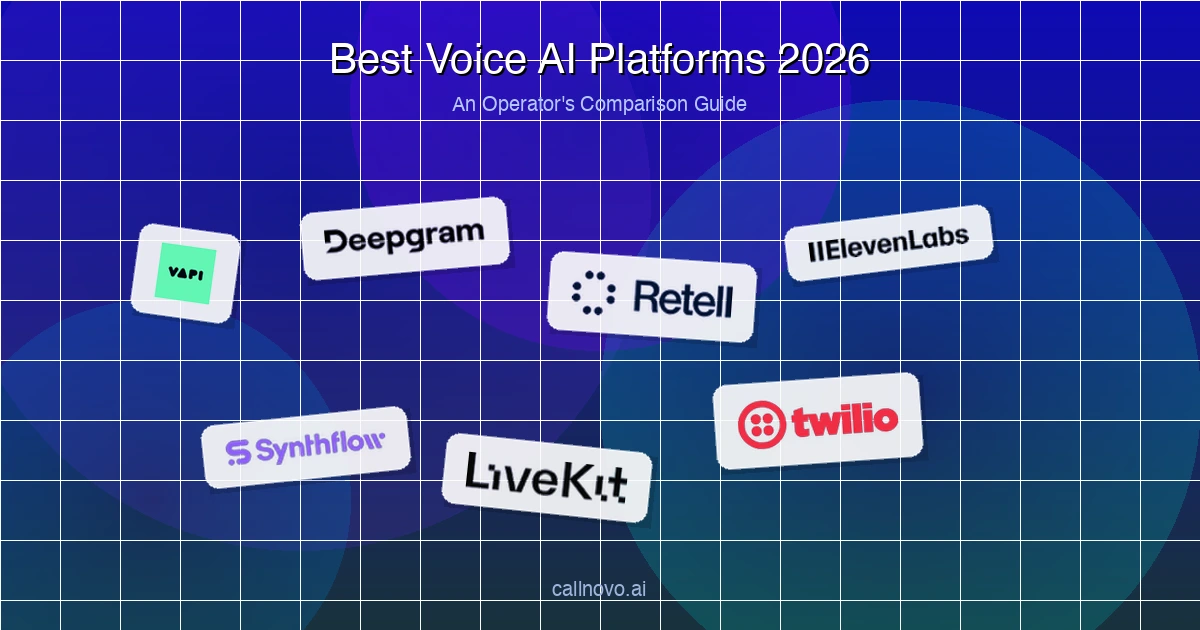 Best Voice AI Platforms in 2026 — comparing Vapi, Deepgram, Retell AI, ElevenLabs, Synthflow, LiveKit, and Twilio